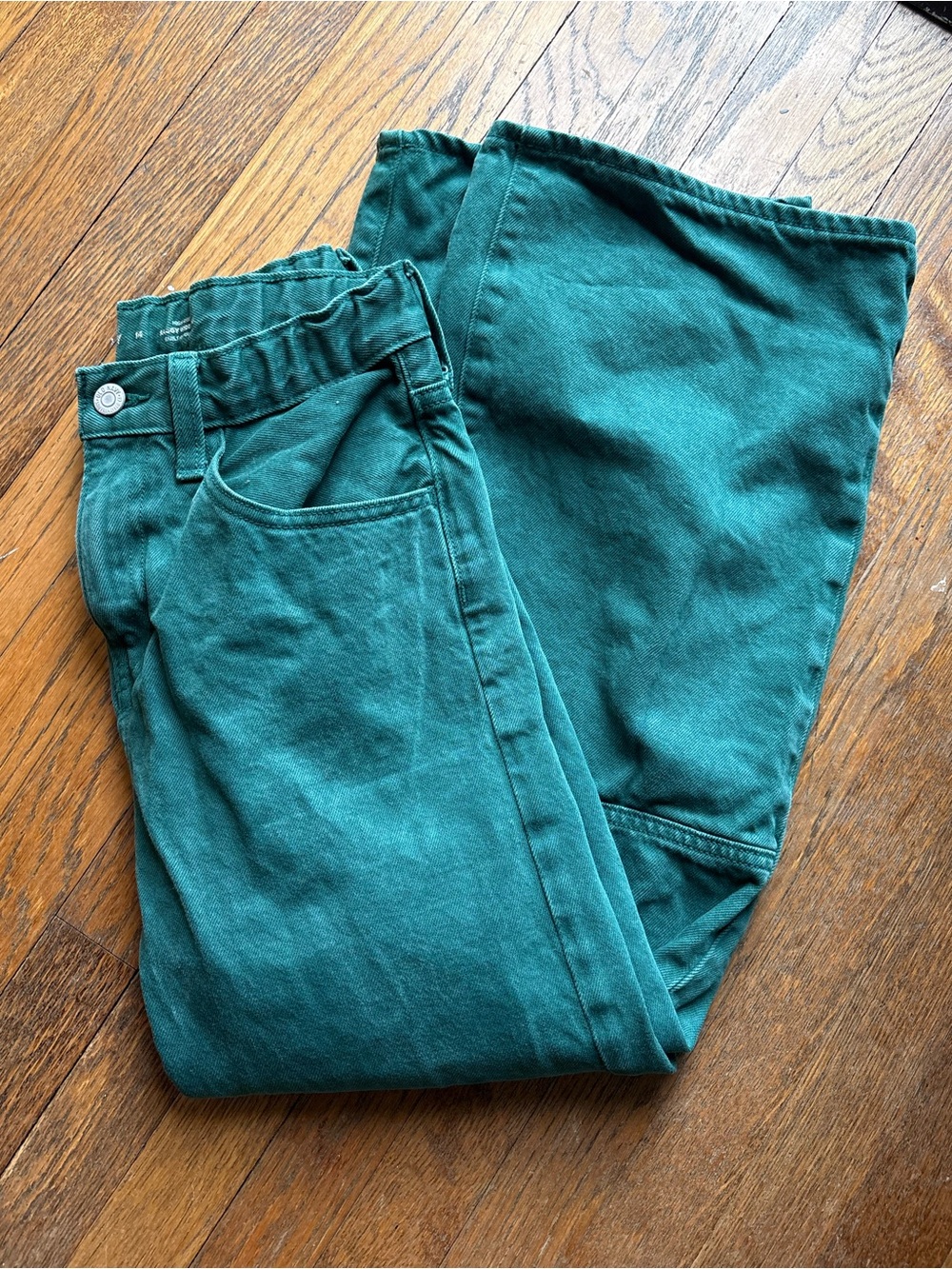 Girls Green Jeans | Old Navy | Size 14